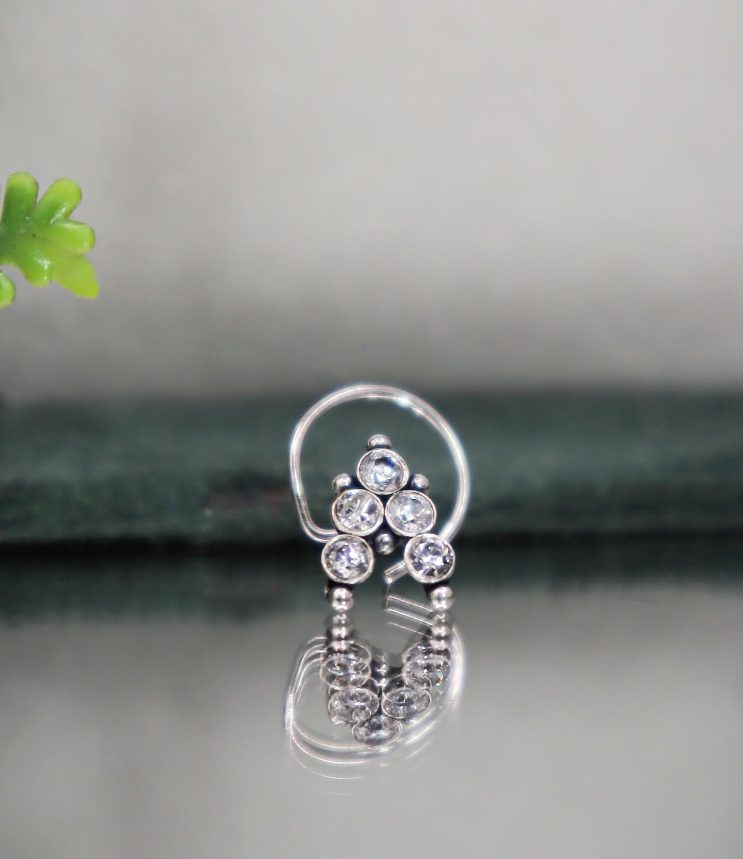 Sparkle trio Nose Pin