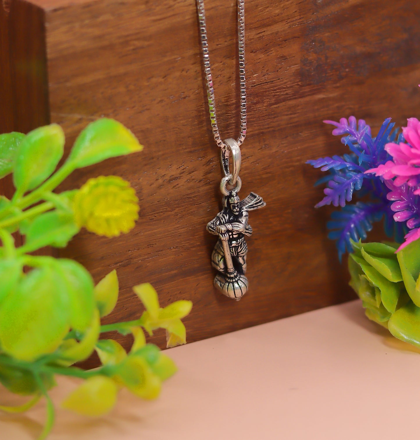Lord Hanuman 925 Silver Pendant