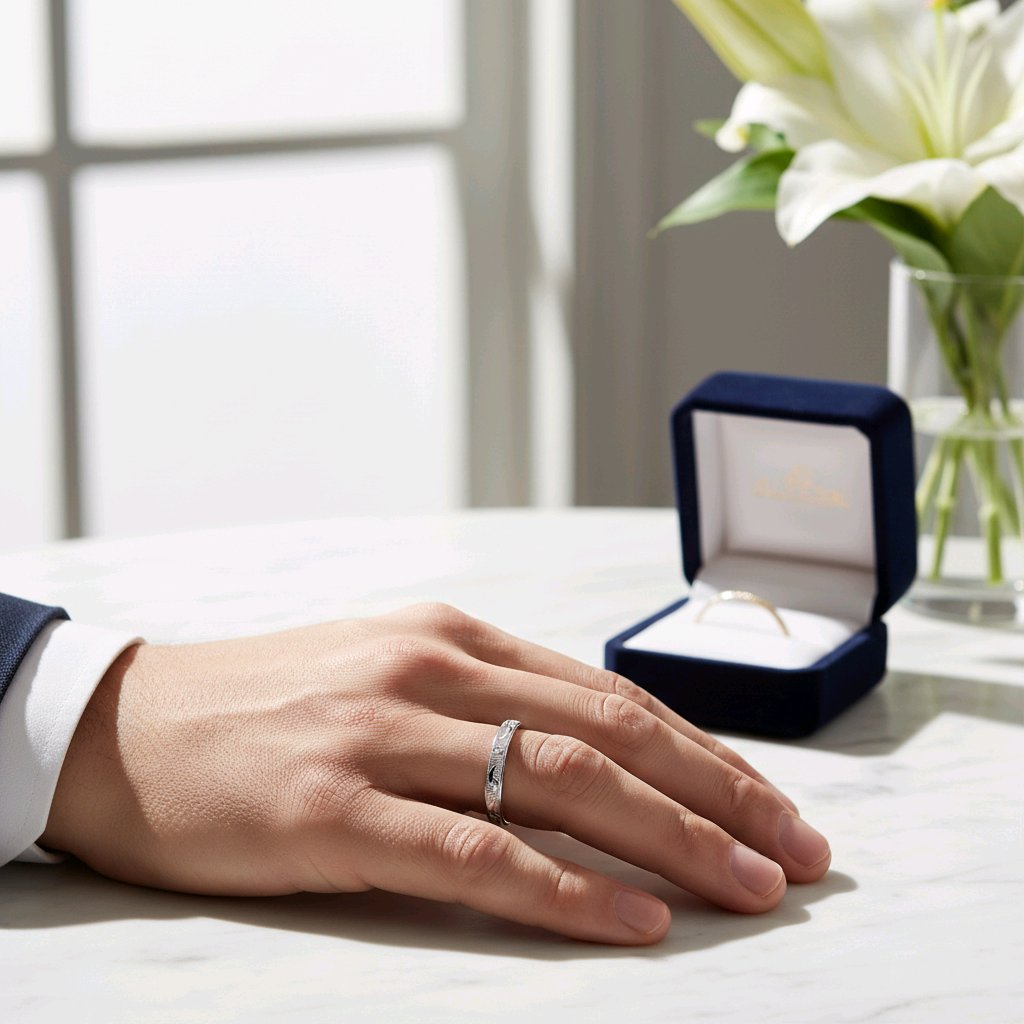 Minimal Chilan Finish Silver Band