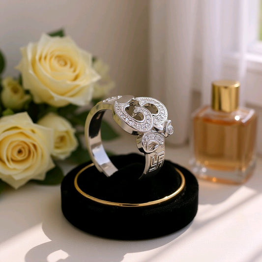 Men’s Silver Om Ring – Spiritual Designer Style