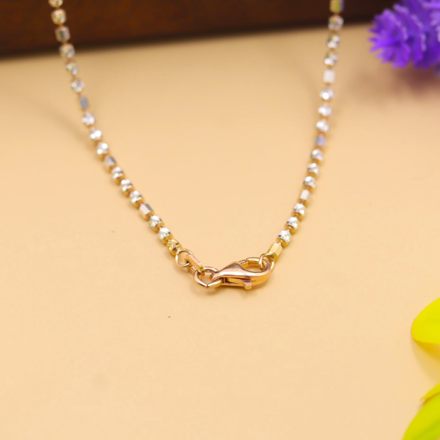 Premium High-Shine Beaded 925 Silver Chain