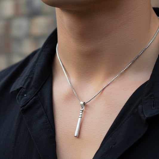 Minimal Bar Design 925 Sterling Silver Pendant