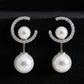 Elegant 925 Sterling Silver Pearl Drop Earrings for Women