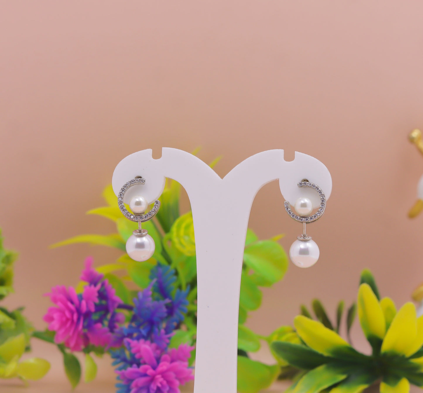 Elegant 925 Sterling Silver Pearl Drop Earrings for Women