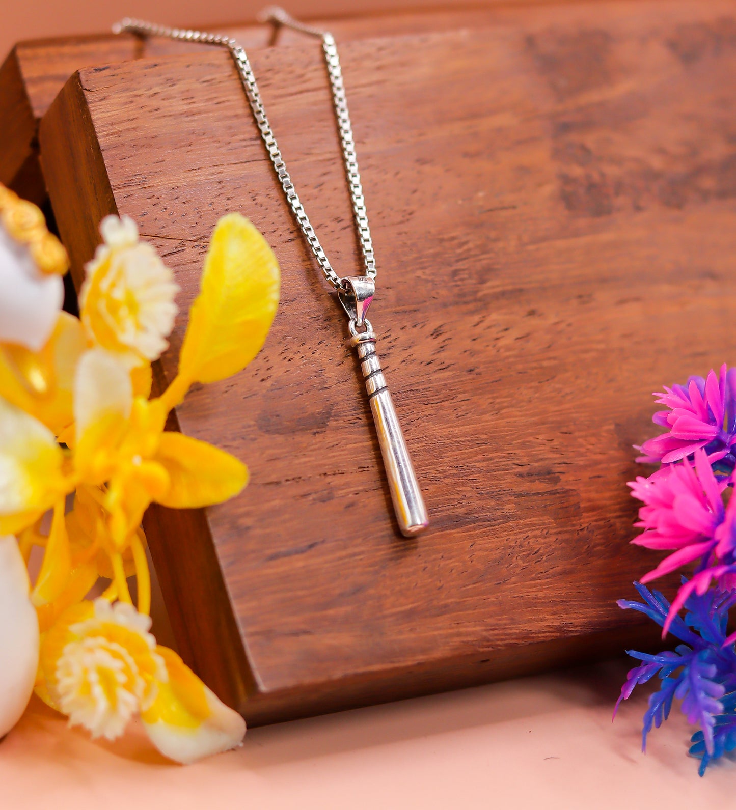 Minimal Bar Design 925 Sterling Silver Pendant