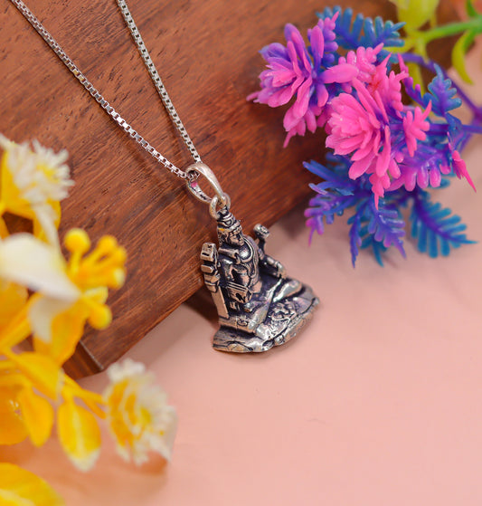 Lord Shiva Pendant in 925 Sterling Silver