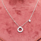 Premium Minimal Circle 925 Silver Pendant Chain