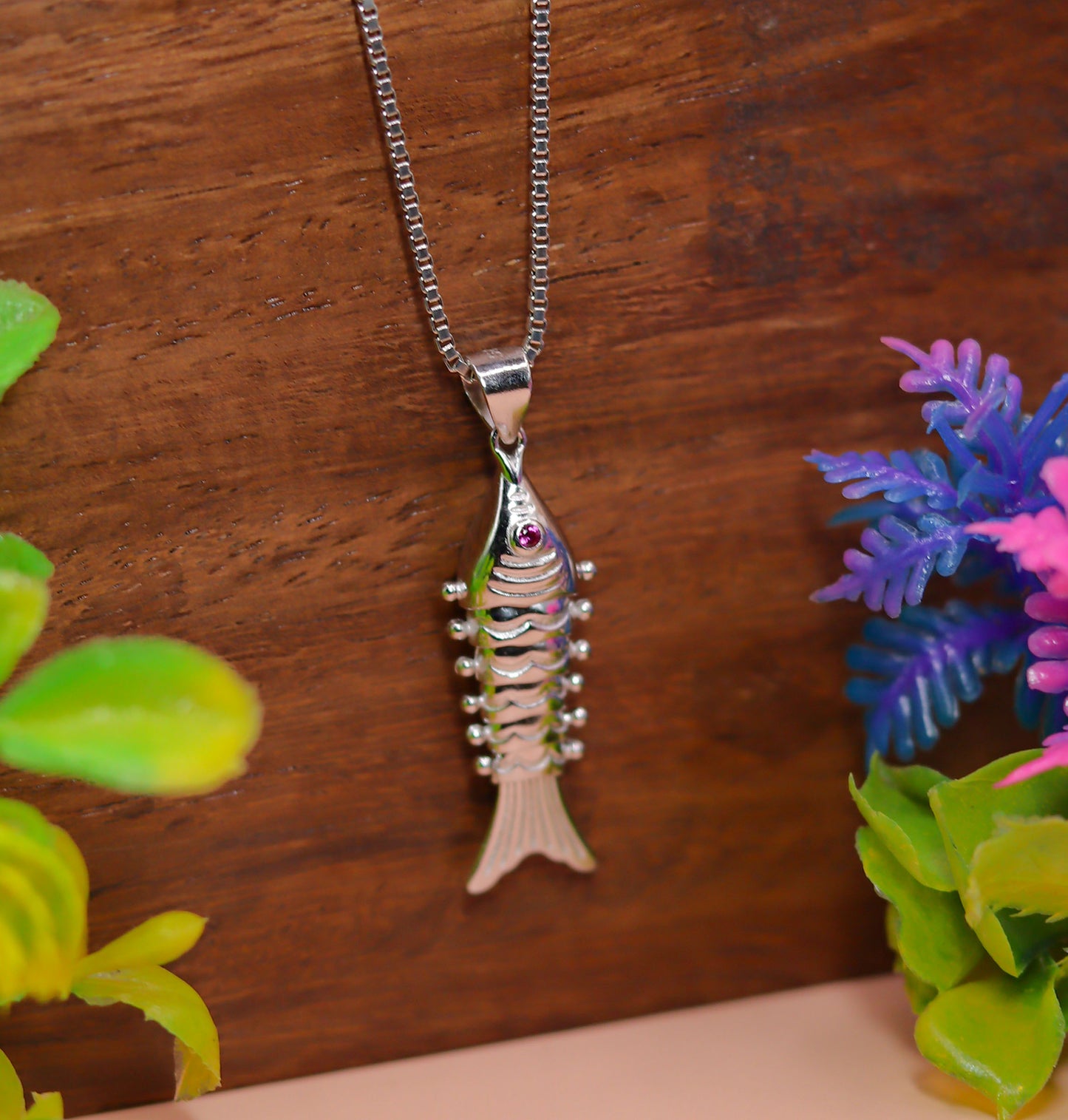 Traditional Fish Design 925 Silver Pendant