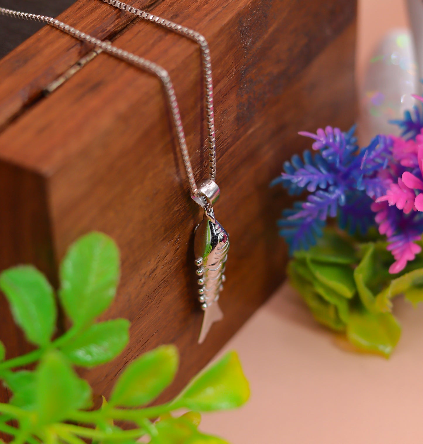 Traditional Fish Design 925 Silver Pendant