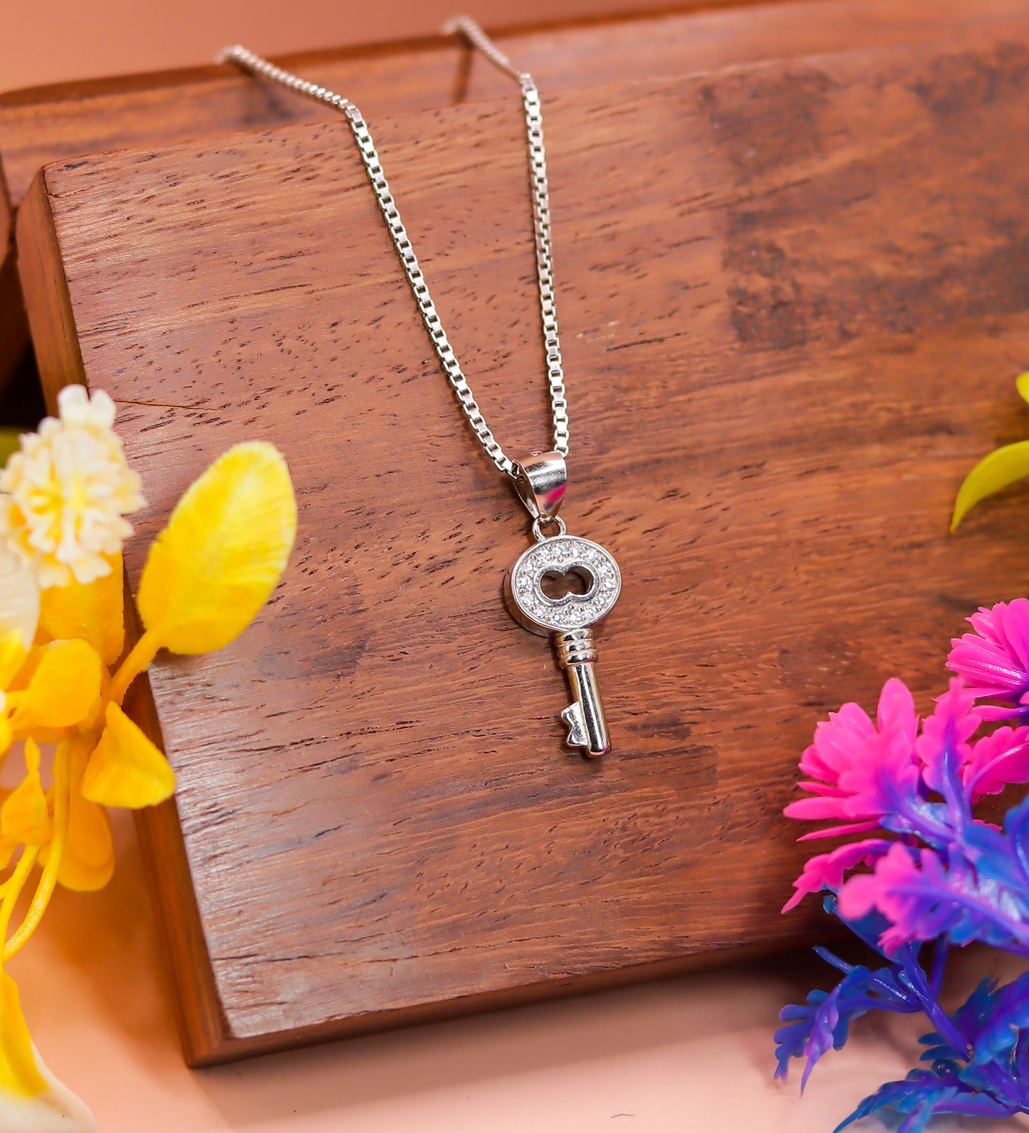 Eternal Key Silver Pendant