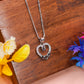 Forever Knot Heart Silver Pendant