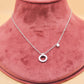 Premium Minimal Circle 925 Silver Pendant Chain