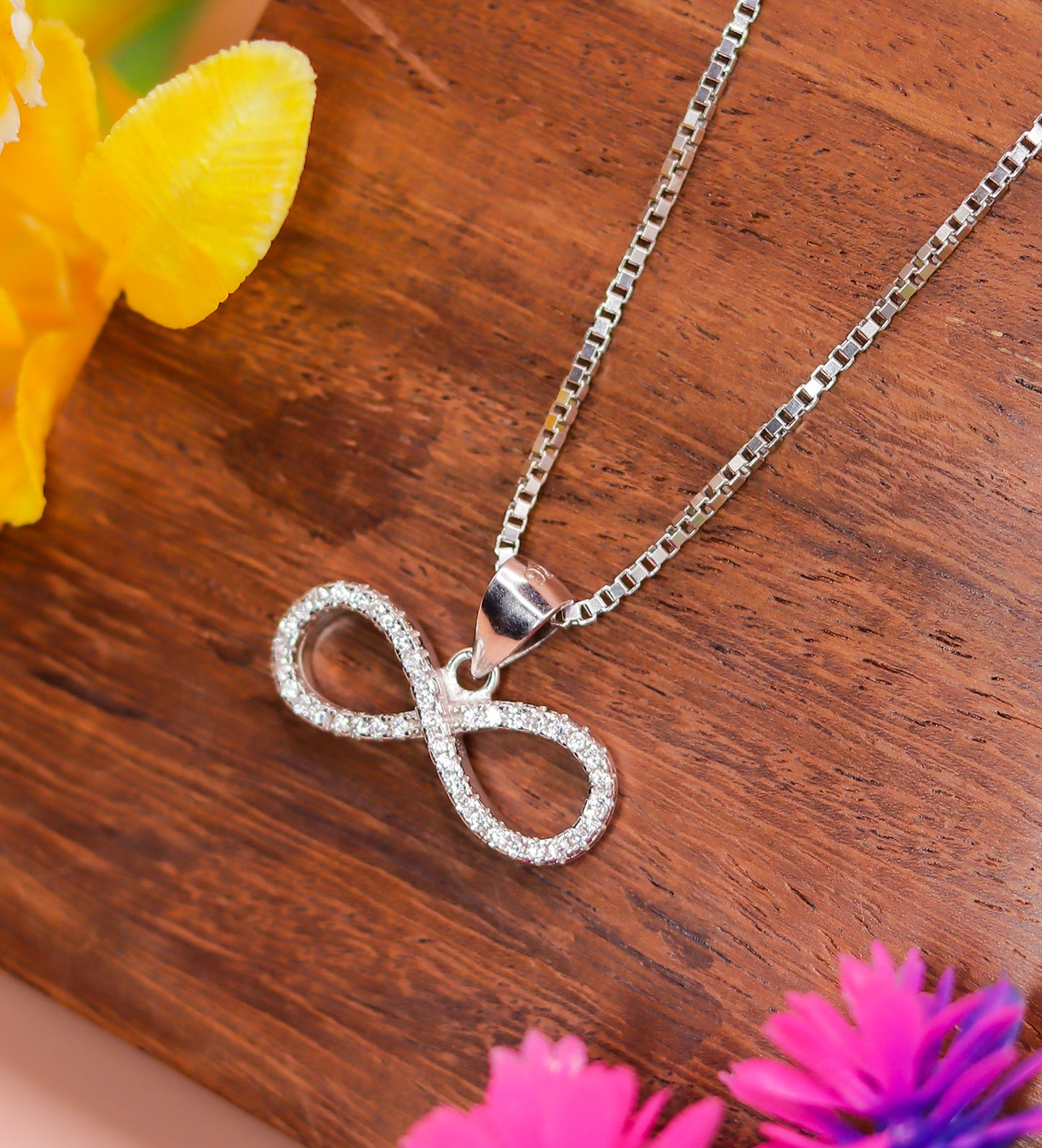 Eternal Loop Spark Silver Pendant