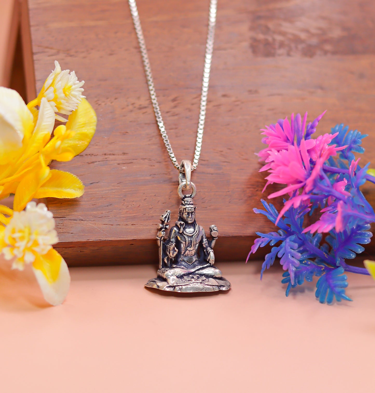 Lord Shiva Pendant in 925 Sterling Silver