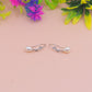 Elegant Pearl Drop Silver Earrings