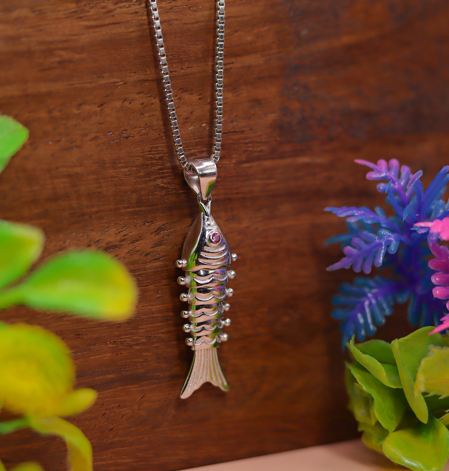 Traditional Fish Design 925 Silver Pendant