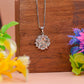 Star Motif 925 Silver Pendant with Sparkling Accents