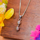 Men’s Dumbbell Pendant Chain in 925 Sterling Silver