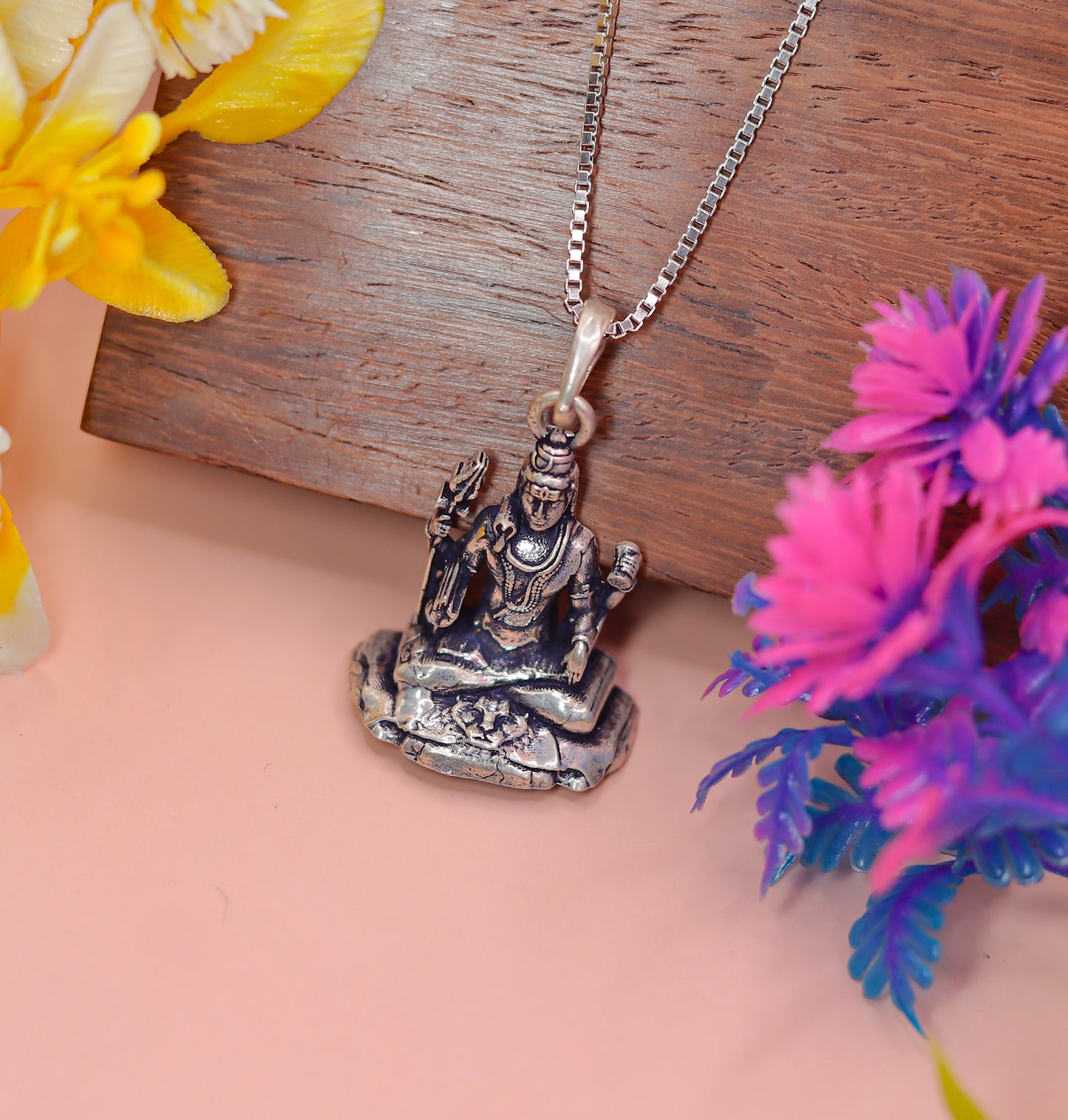 Lord Shiva Pendant in 925 Sterling Silver