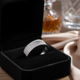 Premium Silver Pave-Set Luxury Ring