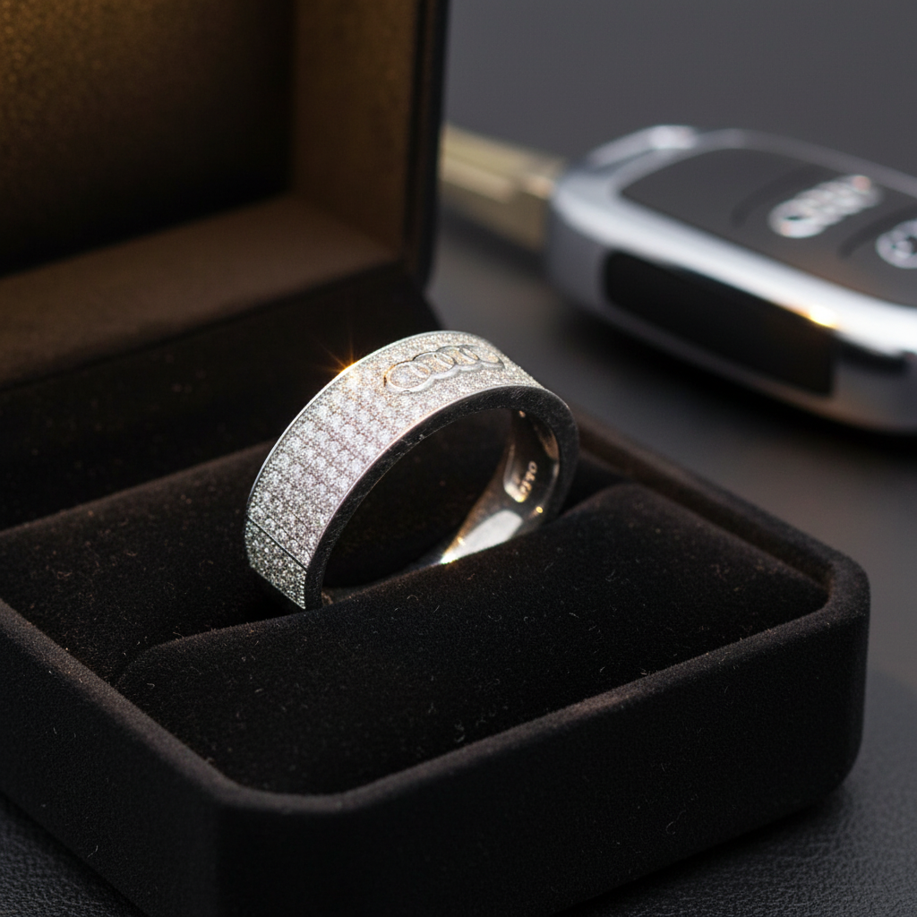 Premium Silver Pave-Set Luxury Ring