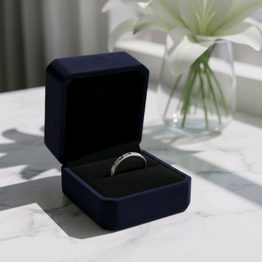 Minimal Chilan Finish Silver Band