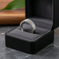 Men’s Silver Stone Ring – Premium Boxed Design