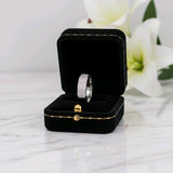 Men’s Silver Stone Ring – Premium Boxed Design
