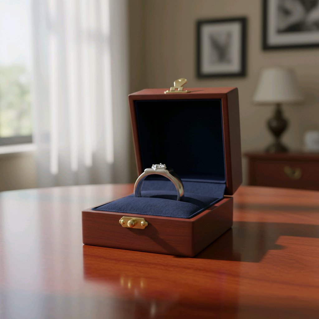 Men’s Silver Solitaire Style Ring – Classic & Elegant Design