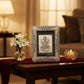Designer Silver Ganesh Embossed Frame