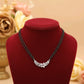 Graceful Butterfly Wing Silver Mangalsutra