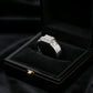 Men’s Square-Cut Silver Statement Ring – Bold & Elegant Design