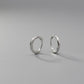 Men’s Plain Silver Hoop Earring