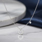 Premium Minimal Circle 925 Silver Pendant Chain