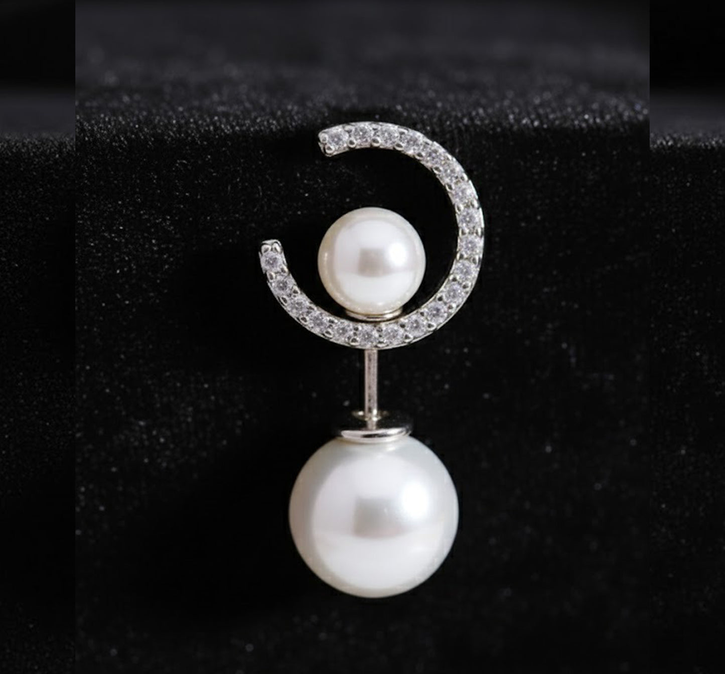 Elegant 925 Sterling Silver Pearl Drop Earrings for Women
