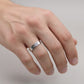Men’s Classic Screw-Design Band Ring – Premium Silver Finish
