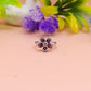 Ruby Blossom Silver Ring