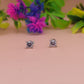 925 Sterling Silver Solitaire Stud Earrings