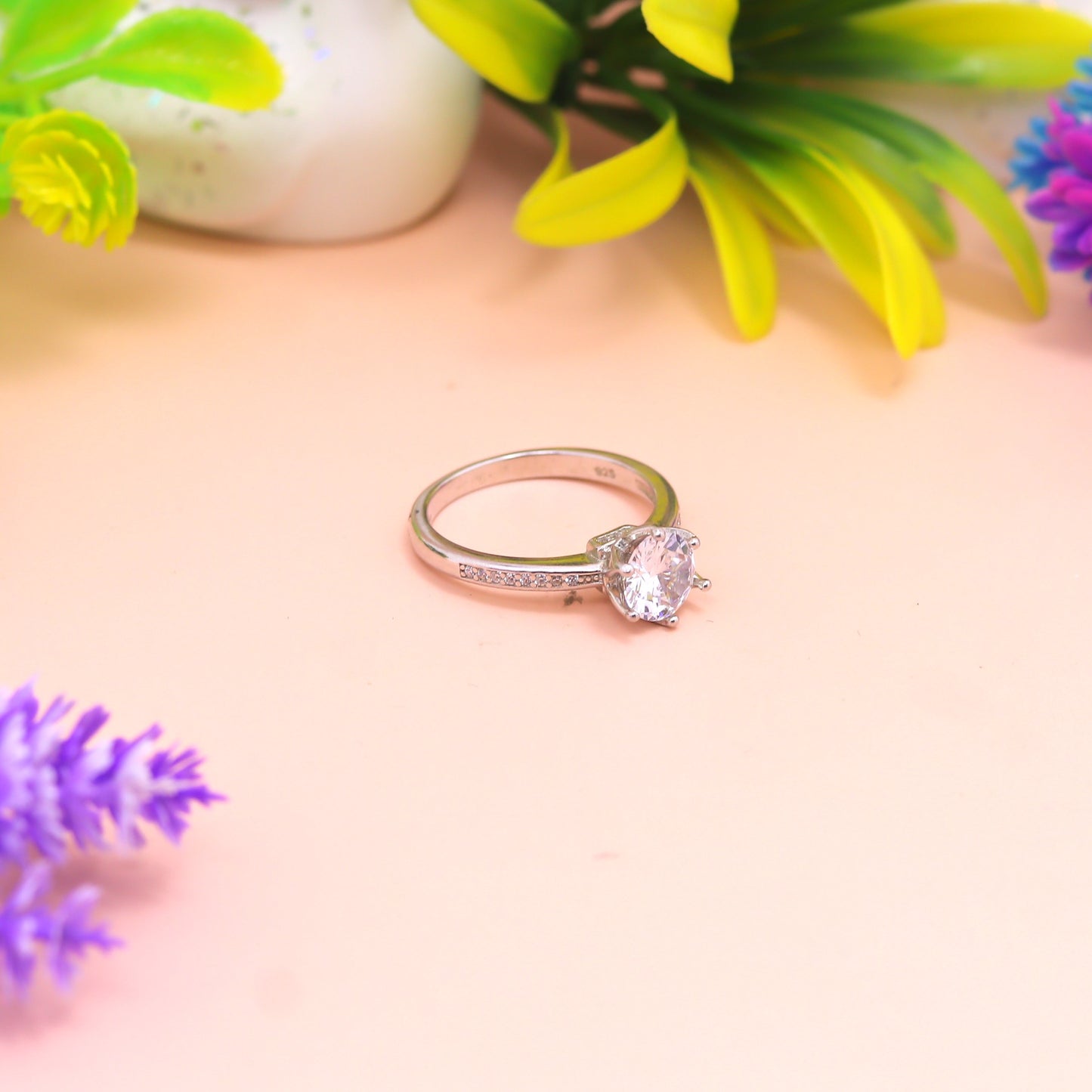 Aurora Grace – 925 Sterling Silver Solitaire Ring