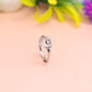 Spiral Heart Silver Ring