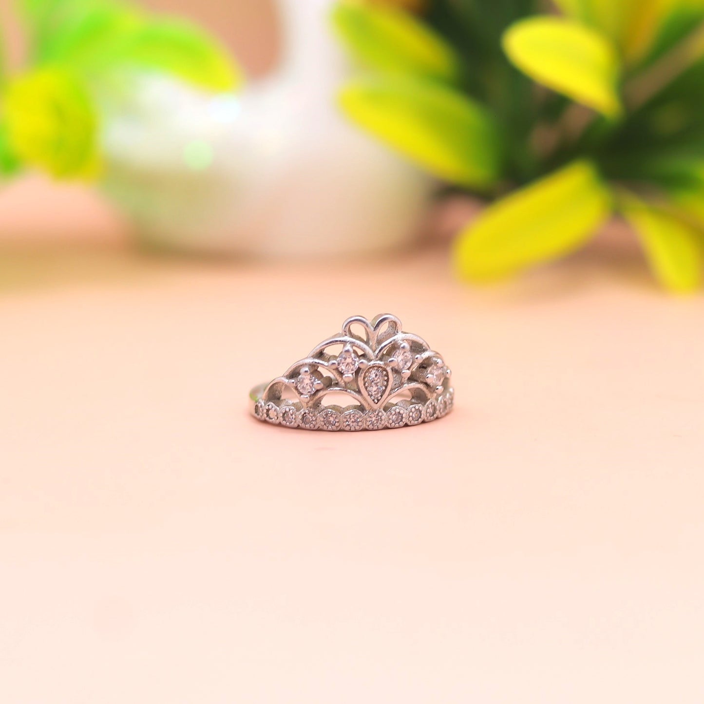 Princess Crown Silver Ring