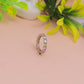 Pastel Rainbow Eternity Silver Ring