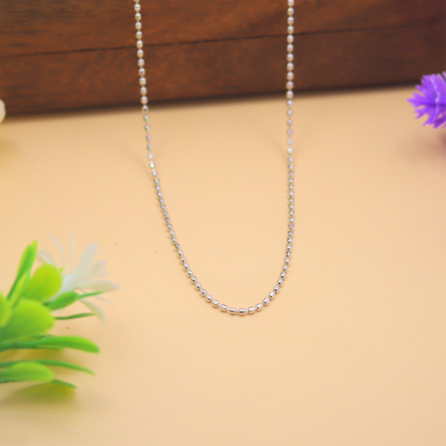Classic Minimal 925 Silver Bead Chain