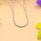 Premium High-Shine Beaded 925 Silver Chain