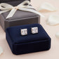 Classic Square-Cut Silver Stud