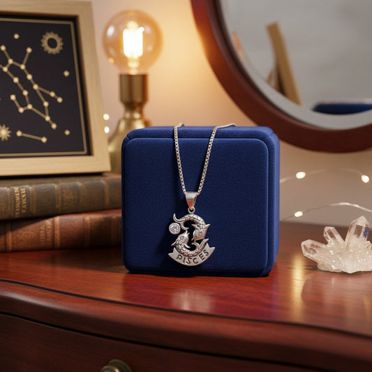 925 Sterling Silver Pisces Zodiac Pendant