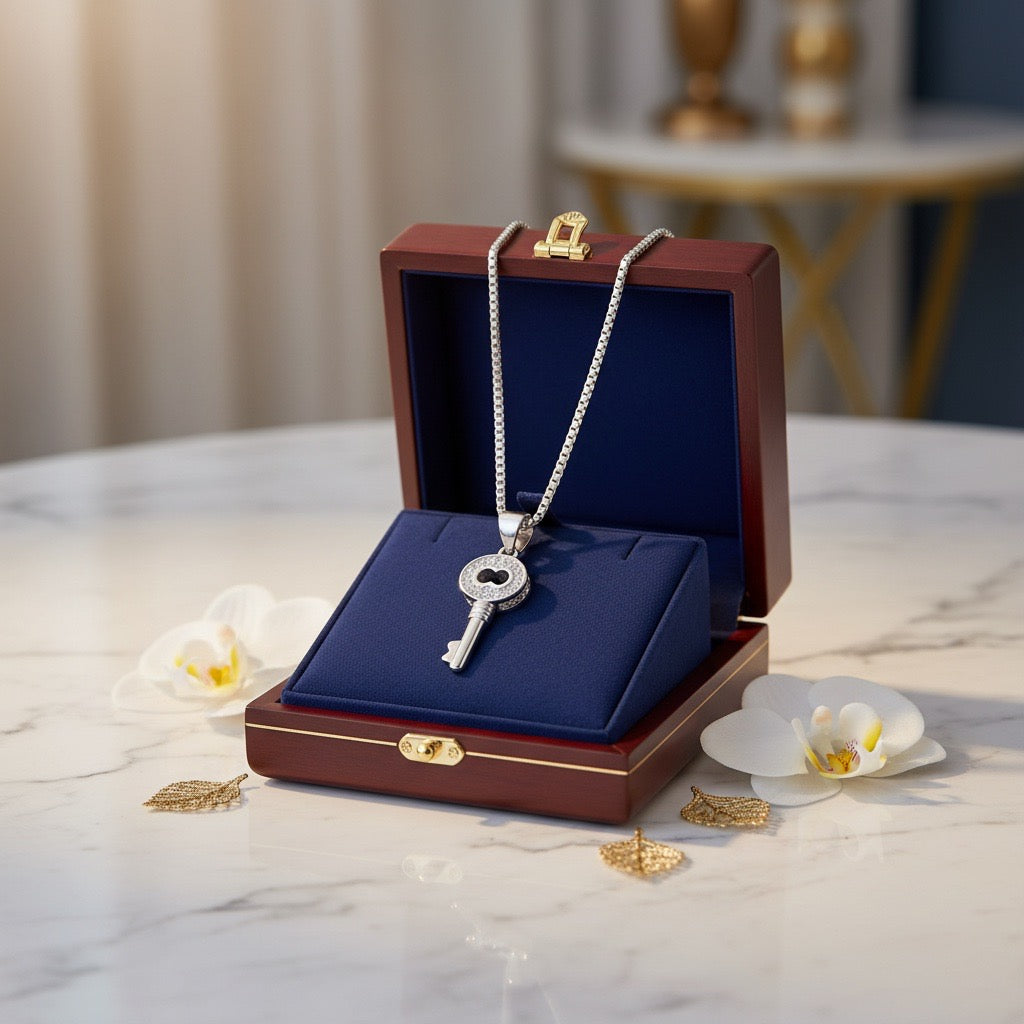 Eternal Key Silver Pendant