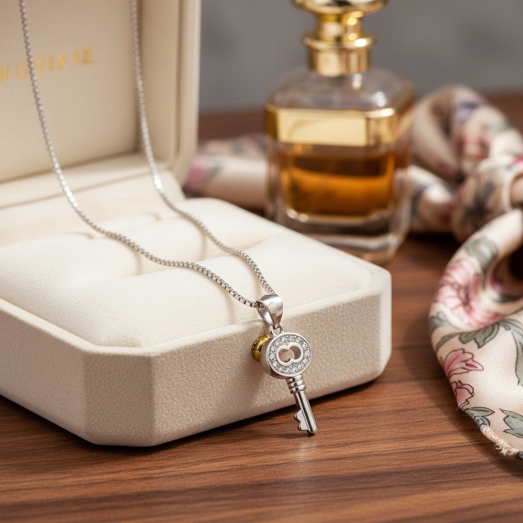 Eternal Key Silver Pendant