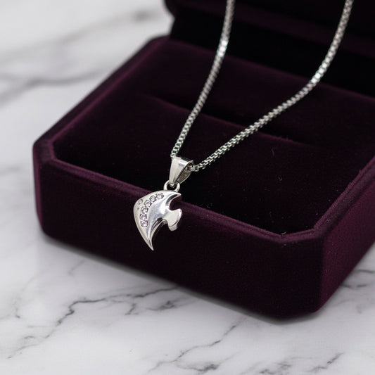 925 Sterling Silver Fish Charm Pendant