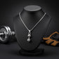 Men’s Dumbbell Pendant Chain in 925 Sterling Silver